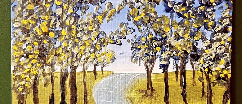 Paint and Sip Session - Painting 'Leafy Greens'