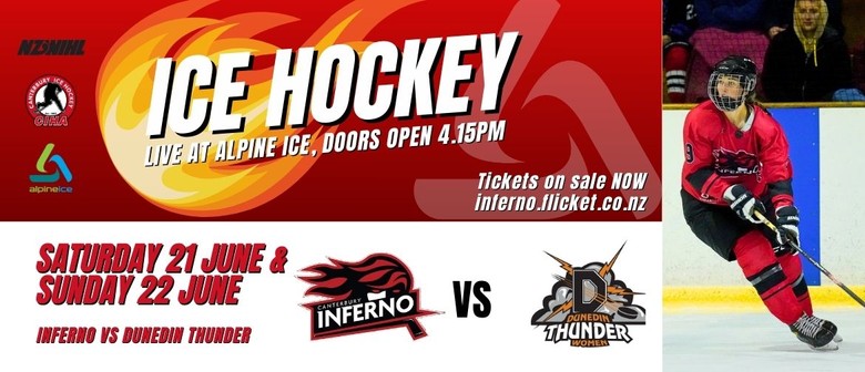 Ice Hockey - Canterbury Inferno vs Dunedin Thunder