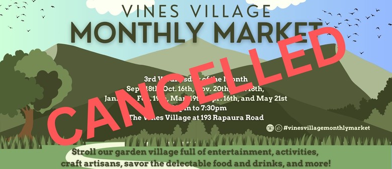 Vines Village Monthly Market : CANCELLED
