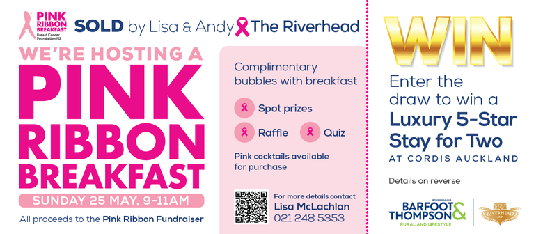 Pink Ribbon Breakfast at The Riverhead