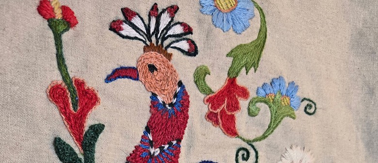 Suzani Bird Too: Embroidery workshop with Mary Self