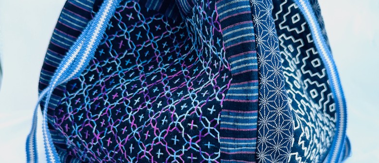 Komebukuro Bag - Sashiko Stitching