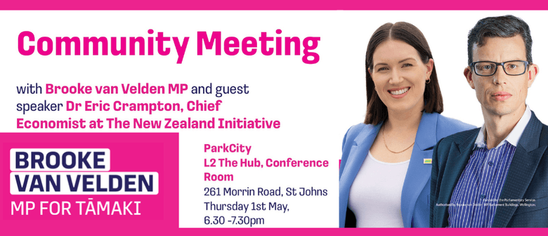 Community Meeting with Economist Dr Eric Crampton
