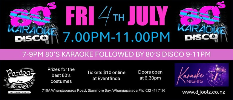 80's Karaoke and Disco!