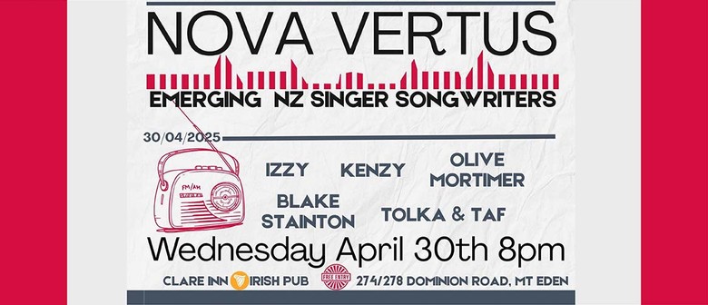 Nova Vertus - Emerging NZ Singer Songwriters