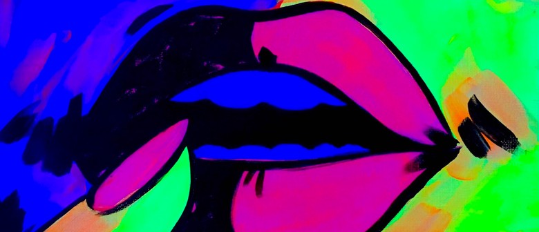 Glow in the Dark Paint Party: Pop Art Pout