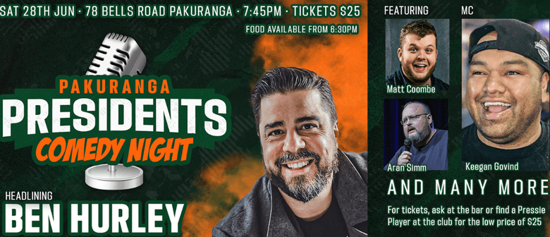 Pakuranga Rugby Presidents Comedy Night