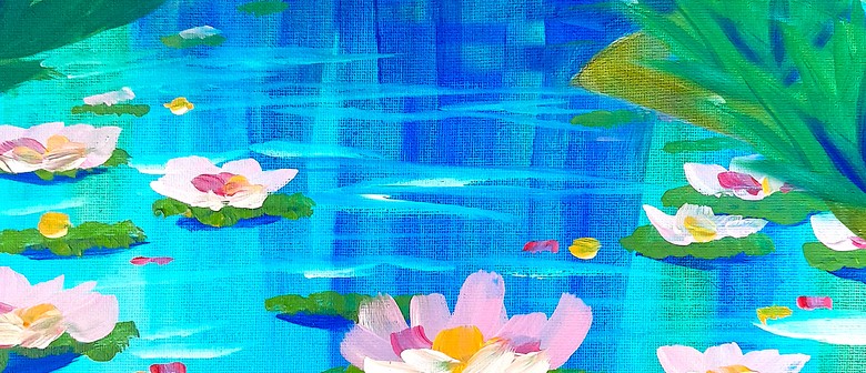 Paint and Wine Night - Water Lilies