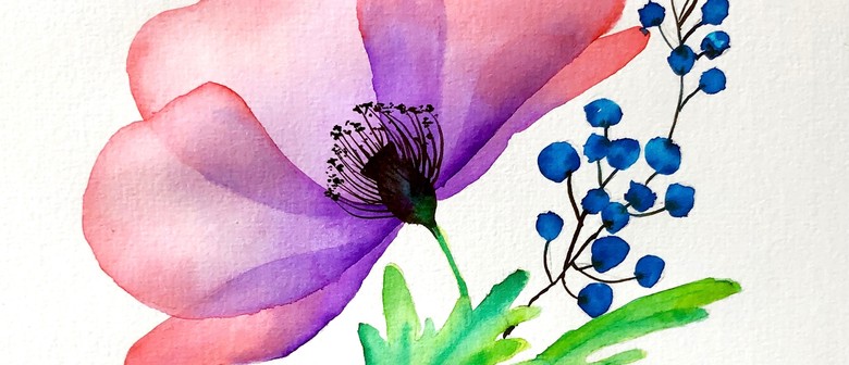 Watercolour and Wine Night - Botanical Flowers: CANCELLED