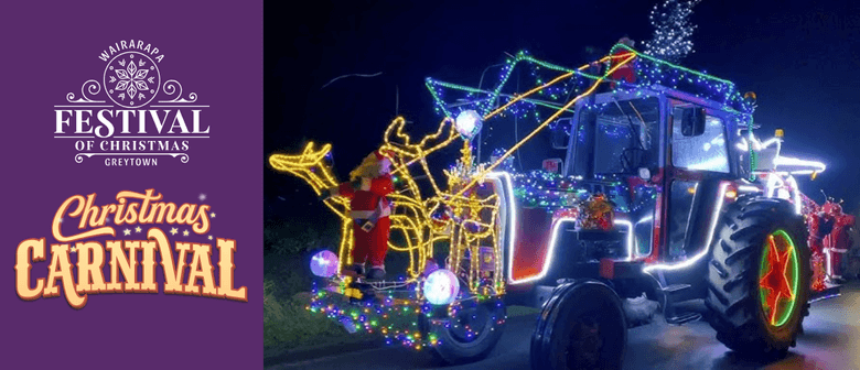 Light-up Vintage Tractor & Truck Parade - thanks to One NZ