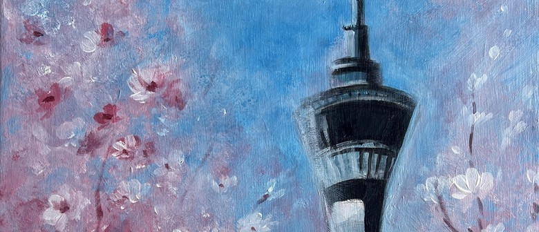 Sip & Paint - Cherry Blossom Sky Tower