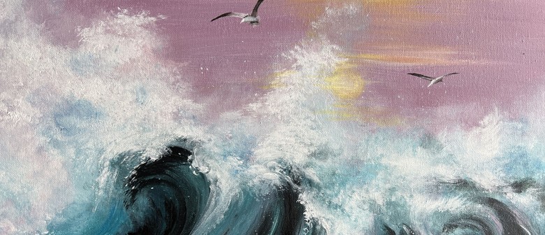 Sip & Paint - Sunset Waves