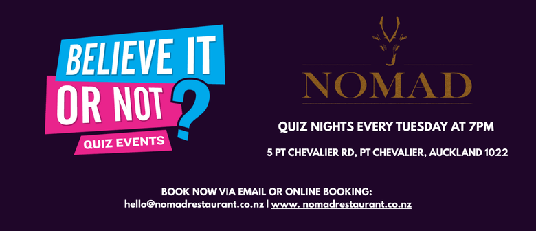 Nomad Pt Chev Quiz Night