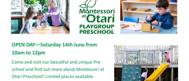 Open Day-Montessori at Otari Preschool and Playgroup