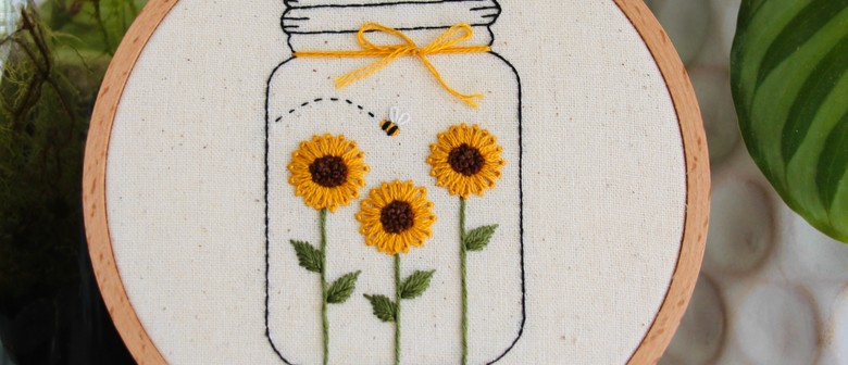 Beginner Embroidery Workshop - Bottled Sunshine