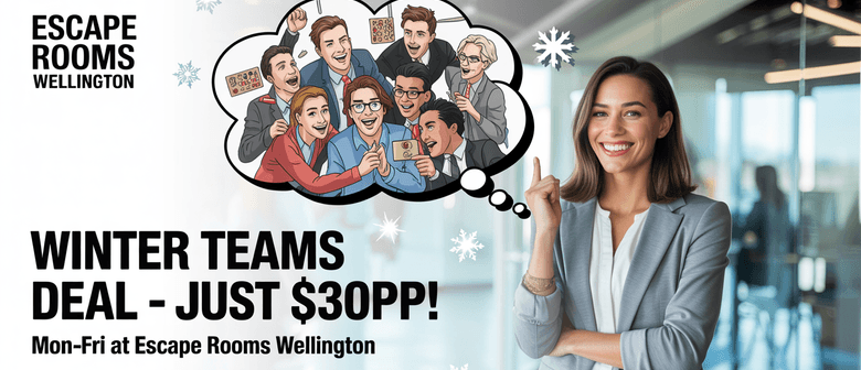 Escape Rooms Wellington Winter Teams Deal
