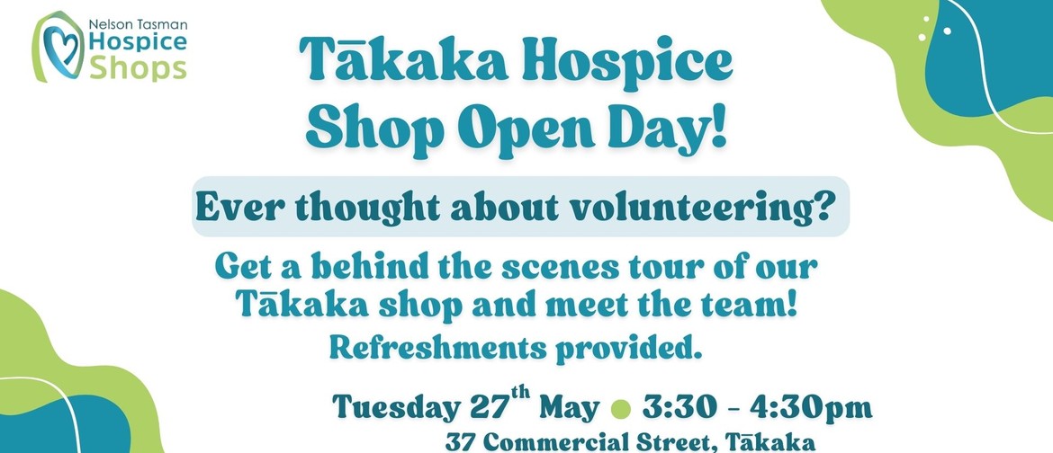 Tākaka Hospice Shop Open Day