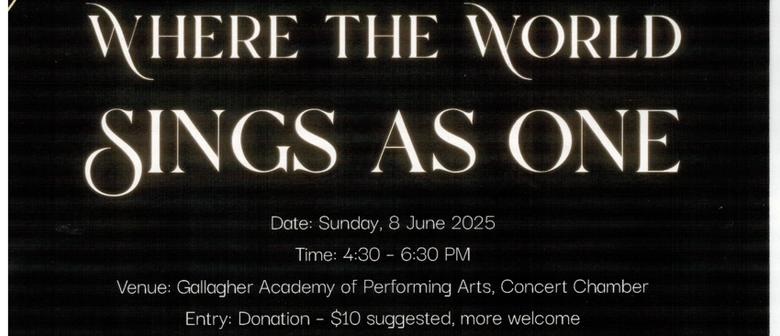 UYO & WCSM present "Where the World Signs as One" concert