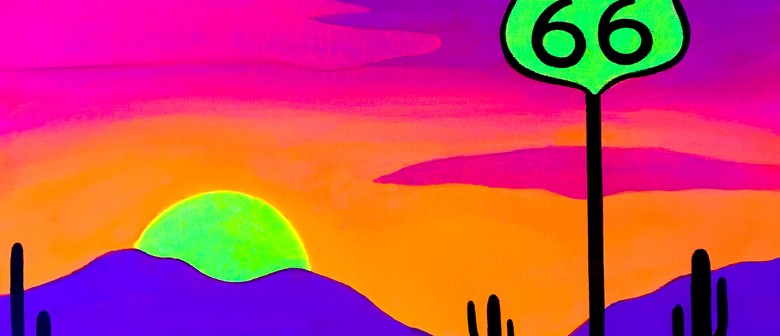Glow in the Dark Paint Party: Route 66