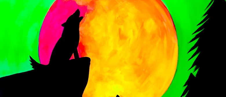 Glow in the Dark Paint Party: Night Wolves