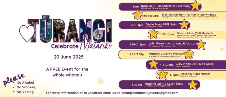 Celebrate Matariki 2025 - Tūrangi