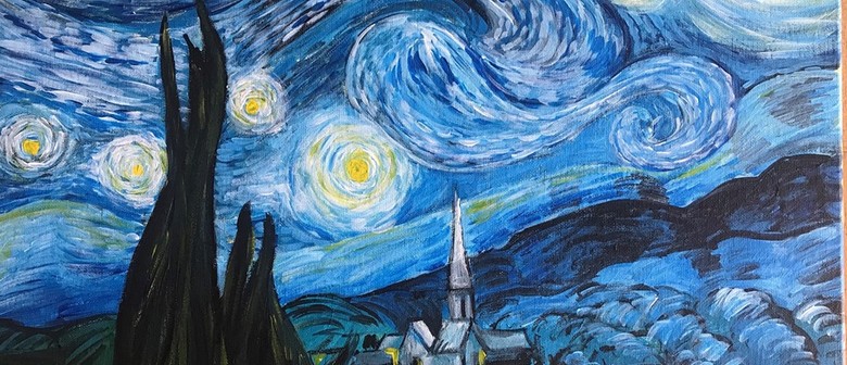 Sip & Paint with Free Welcome Drink - Van Gogh Starry Night