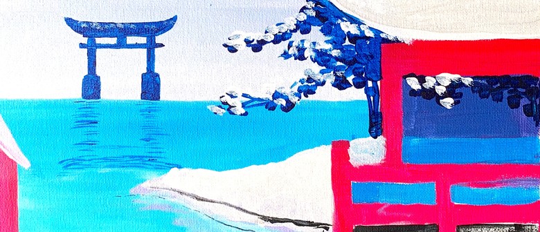 Paint and Wine Night - Snowy Japan
