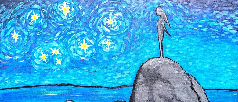 Paint and Wine Night in Hamilton - Matariki Lady on the Rock