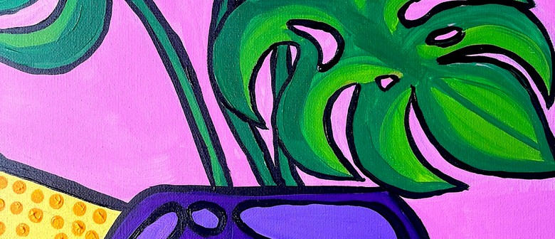 Pop Art Paint Night - Monstera Pot POP