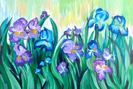 Paint and Wine Night - Van Gogh's Iris Flowers