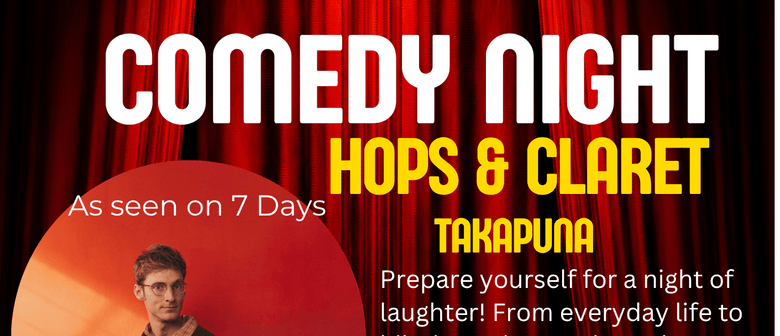 Comedy Night, Hops & Claret, Takapuna,  Jack Ansett