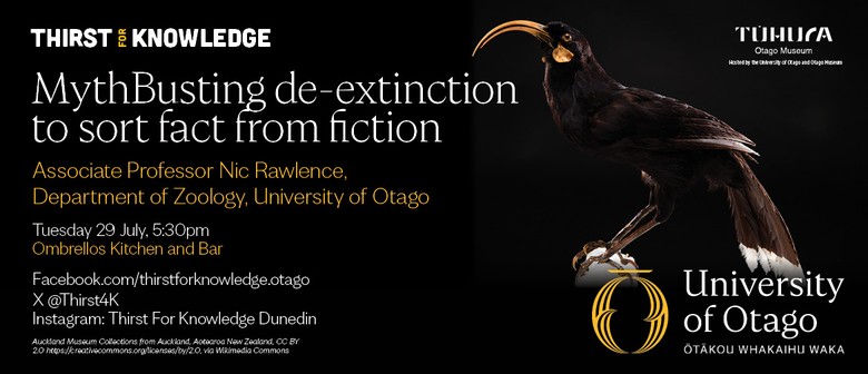 Thirst for knowledge: MythBusting de-extinction to sort fact from fict