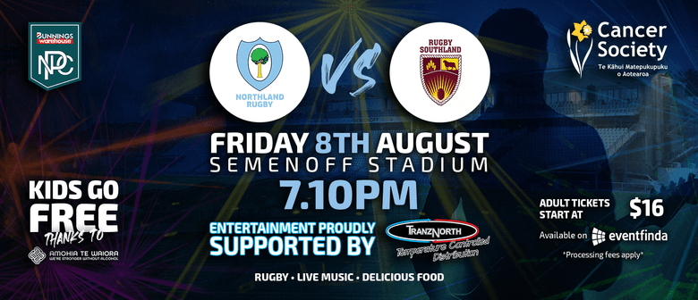 Northland Taniwha vs Southland – Live Band Night