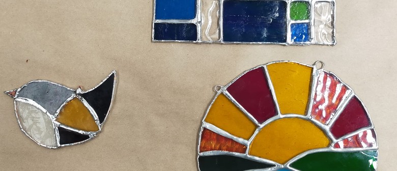 Leadlight Glass Suncatcher Day