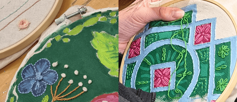 Creative Stitch Lab: Mixed Media On Fabric
