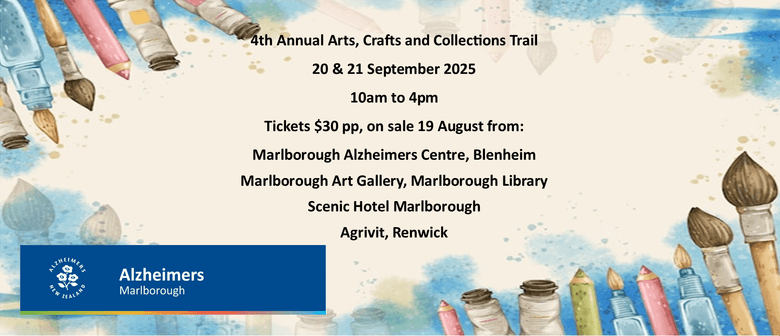 Alzheimers Marlborough Art, Craft and Collections Trail 2025