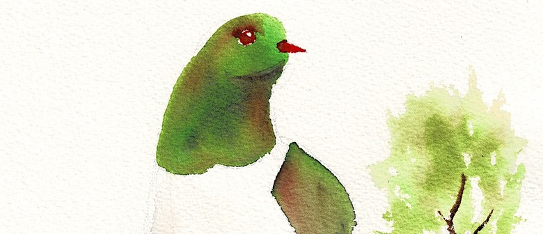Watercolour and Wine Night in Whangārei - Kererū