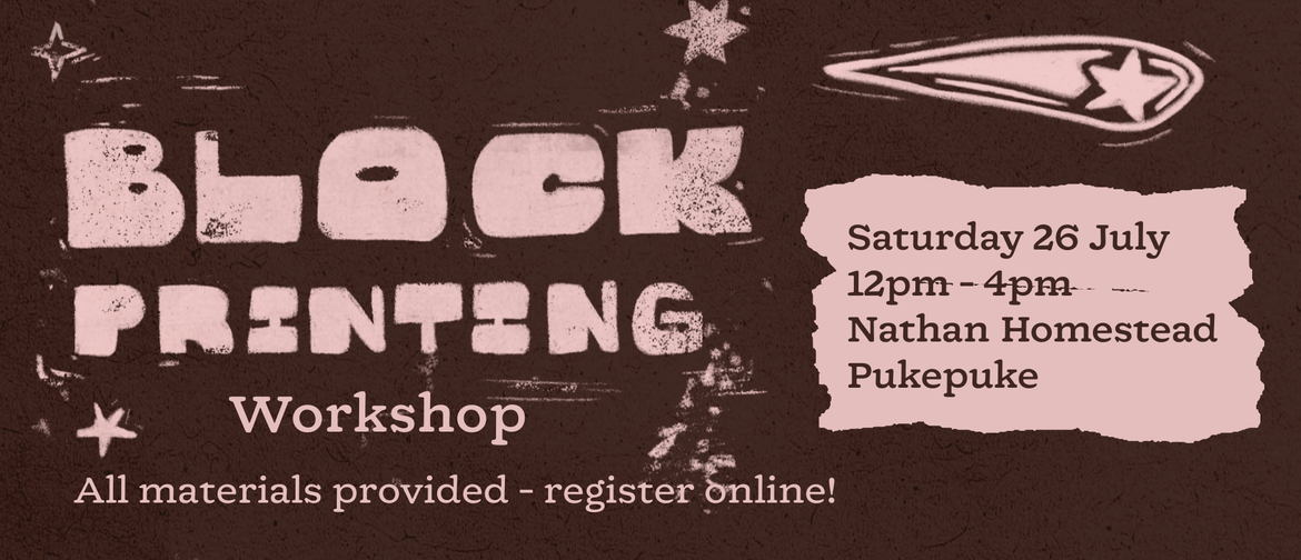 Block Printing Workshop Block Printing Workshop