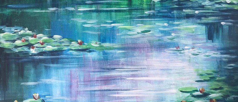 Paint n Chill with Welcome Drink - Monet Water Lilies