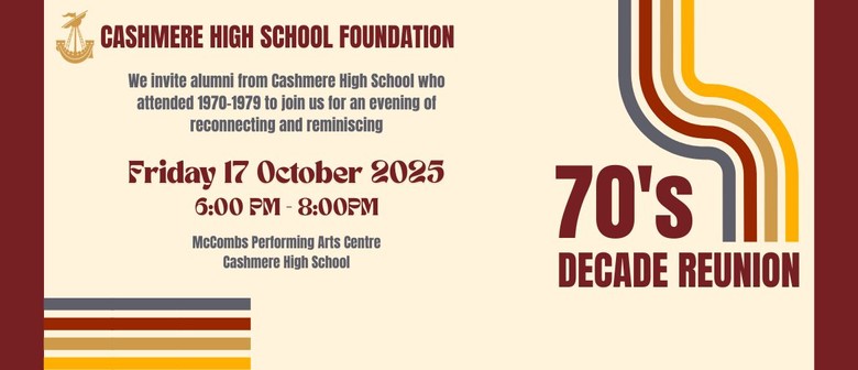 Cashmere High School 70's Decade Reunion