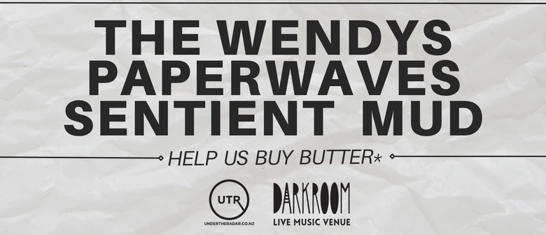 Darkroom Fundraiser with The Wendys, Sentient Mud & Paperwaves