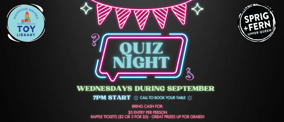 Richmond Waimea Toy Library Quiz Night