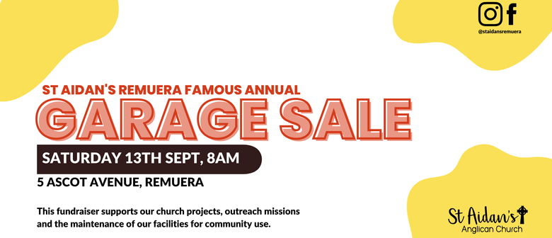 St Aidan's Remuera Famous Annual Garage Sale