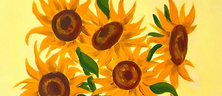 Paint and Wine Night in Titirangi - Van Gogh's Sunflowers