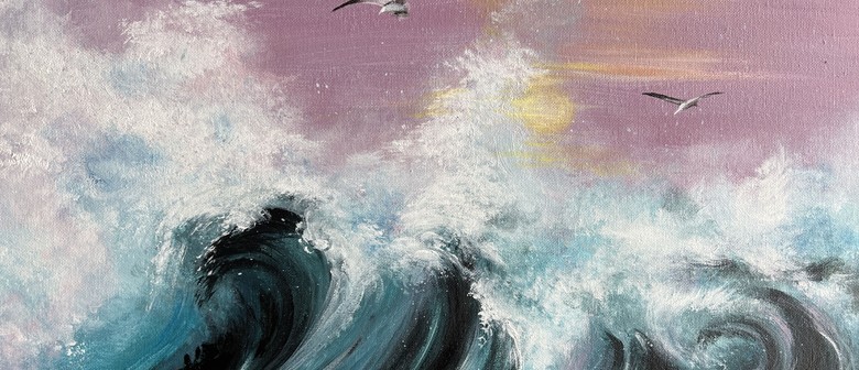 Paint n Chill with Welcome Drink - Sunset Waves