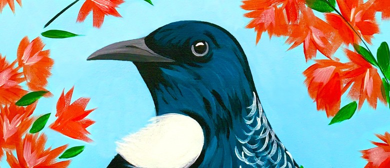 Paint and Wine Night in Te Awamutu - Pohutukawa Tui