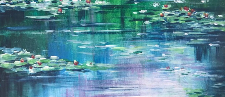 Paint n Chill with Welcome Drink - Monet Water Lilies