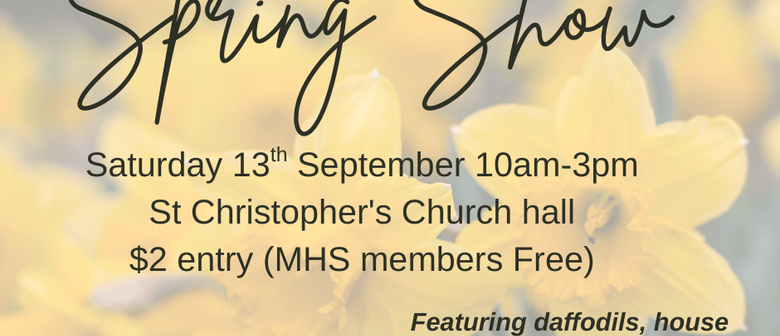 Marlborough Horticultural Society Spring Show