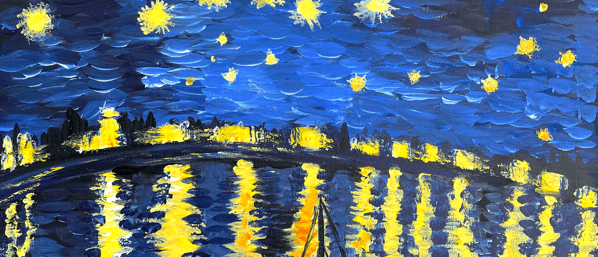 Paint and Wine Night in Nelson - Starry Night Over The Rhone