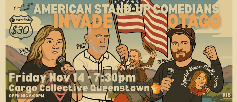American Standup Comedians Invade Otago @ Cargo Collective
